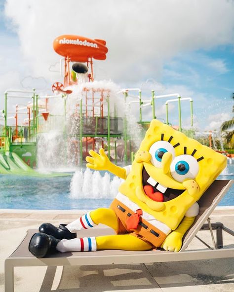 NickALive!: Nickelodeon Hotels & Resorts Punta Cana Celebrates SpongeBob's Birthday with Aweslime Promotion Nickelodeon Punta Cana, Paw Patrol Centerpiece, Nickelodeon Hotel, Mario Bros Cake, Punta Cana Resort, Spongebob Birthday, Tropical Destinations, Family Resorts, Punta Cana