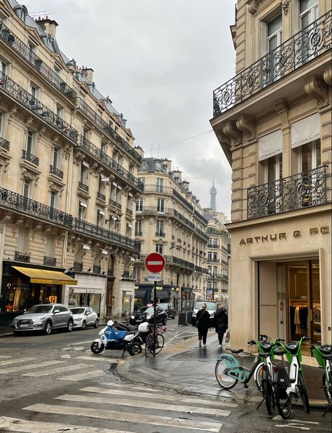 Paris In The Rain Aesthetic, Rainy Day In Paris Aesthetic, Paris Rainy Day, Paris Streets Aesthetic, Paris Cloudy Day, Paris Suburbs Aesthetic, Paris Street Rainy Day, Paris In November, Rainy Paris