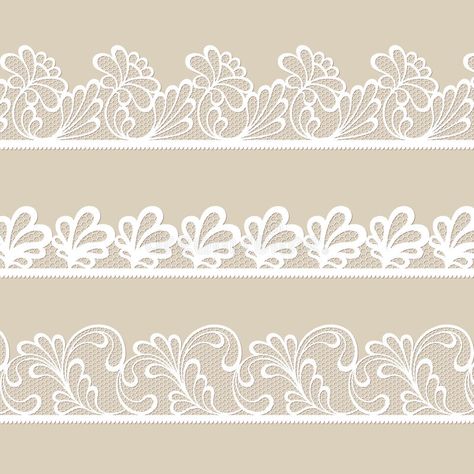 Lace Pattern Design, Lace Drawing, Vector Border, Geometric Design Art, Flower Quilts, Embroidery Design Download, Hand Lettering Alphabet, Border Embroidery Designs, Border Embroidery