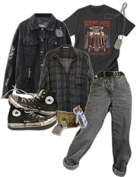 Grunge Core Outfits Men, 90s Grunge Men Aesthetic, Man Grunge Outfit, Grunge Men Style, Grunge Style Outfits Men, Mens Grunge Outfits 90s, Hipster Grunge Outfits, Crowcore Outfit Men, Men Emo Outfits