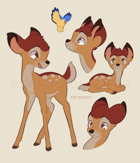 Shahnaz 'Shaz' Mohseni | My favourite lil fawn. My greatest shame is that I've always found Bambi hard to draw. I struggle with disney style, so this time I just… | Instagram Bambi 3, Deer Cartoon, Bambi Art, Deer Drawing, Bambi Disney, Disney Animals, Disney Xd, Cat Doll, Mini Drawings