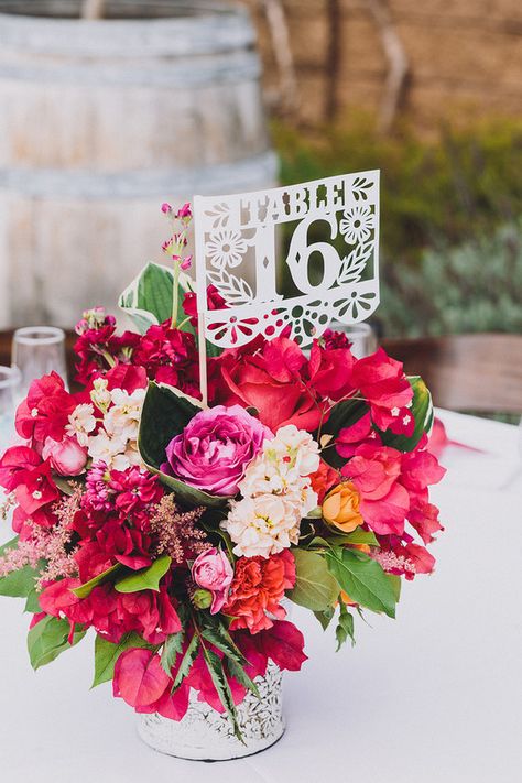 Mexican Wedding Table, Mexican Wedding Centerpieces, Mexican Fiesta Wedding, Mexican Wedding Decorations, Charro Wedding, Mexican Inspired Wedding, Succulent Wedding Centerpieces, Floral Table Numbers, Mexican Themed Weddings