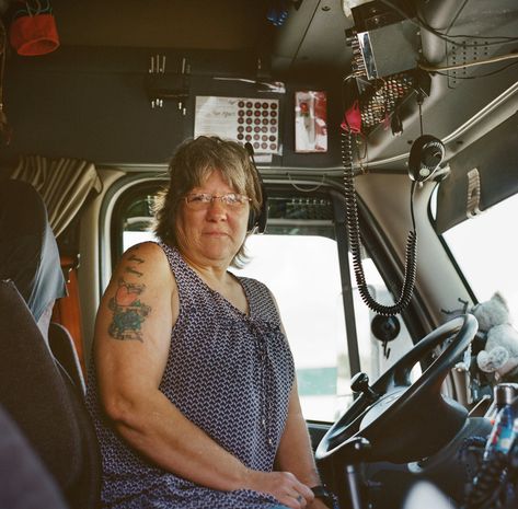 Twelve Women truckers and the American Truck Stop — patrick fraser photography Old Truck Photography, Women Truck Driver, Truck Stop, Women Trucker, Old Truck, Scammer Pictures, Bat Boys, Freight Truck, Gospel Singer