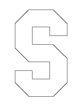 Letter S Pattern Marquee Letter Template Free, S Drawing Letter, Letter S Drawing, Stencil Patterns Letters, Universe Letter, Letter S Template, Lettering S, S Template, Doodle Template