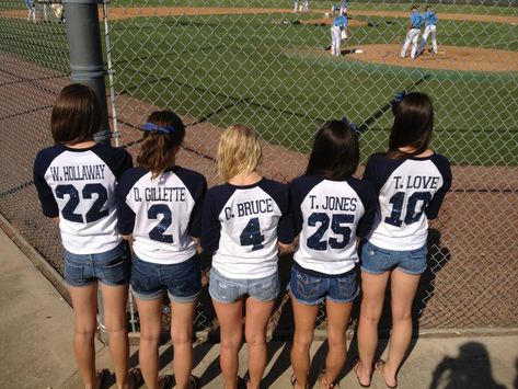 baseball gfs !cuteee Baseball Gf Shirts, Baseball Girlfriend Outfits, Baseball Girlfriend Shirts, Baseball Gf, Baseball Shirt Ideas, Baseball Boyfriend, Baseball Memes, Girlfriend Outfits, Baseball Camp