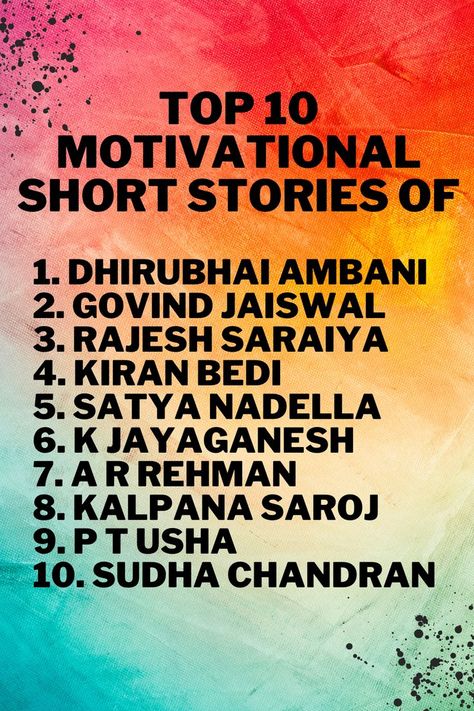 Want to read motivational stories? Here are the top 10 evergreen motivational and inspiring stories. Short Motivational Stories, P T Usha, Inspiring Short Stories, Motivational Short Stories, Longevity Diet, Inspirational Short Stories, Inspirational Stories, Motivational Stories, Interactive Learning