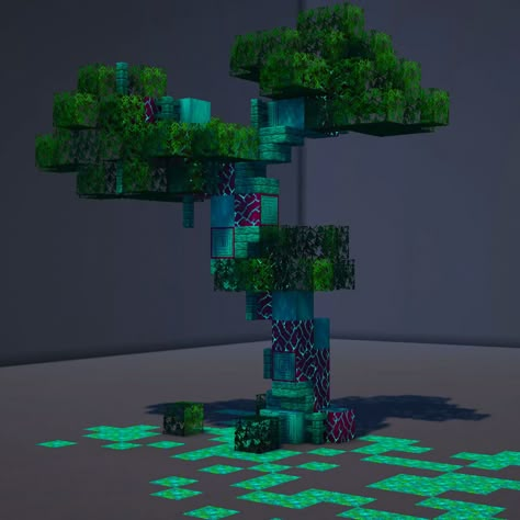 #minecraft #minecraftideas #minecrafttutorial custom tree ideas in minecraft || prismarine tree minecraft || cool tree minecraft || Tutorial Minecraft Fantasy Tree Design, Minecraft Custom Tree Tutorial, Minecraft Custom Plants, Landscaping Minecraft, Minecraft Prismarine, Minecraft Tree Design, Decorations In Minecraft, Minecraft Houses Cute, Minecraft Custom Trees