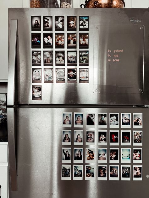 Polaroids On Fridge, Fridge Polaroid, Polaroid Fridge, Happy Single Life, Polaroid Instax Mini, Photography Polaroid, Happy Single, Polaroid Instax, Smartphone Printer