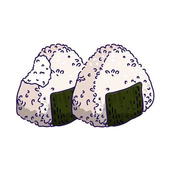 Free Vector | Hand-drawn umeboshi onigiri illustration Onigiri Drawing Cute, Rice Ball Drawing, Onigiri Doodle, Onigiri Tattoo, Onigiri Drawing, Umeboshi Onigiri, Onigiri Illustration, Japanese Food Drawing, Onigiri Design