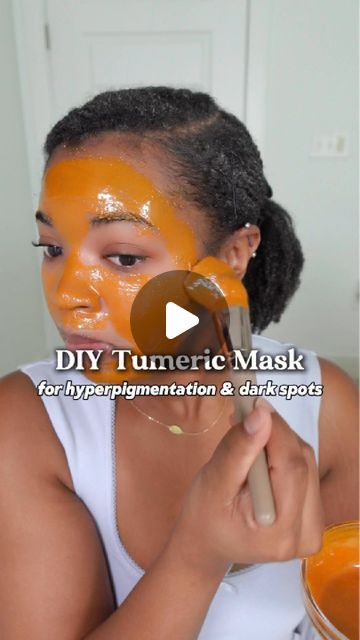 Brittany Rose on Instagram: "I definitely think this is a super affordable option if you’re looking to get rid of hyperpigmentation/dark marks. Turmeric has been scientifically shown to be effective at reducing melanin production, which helps to fade those areas.

Using this 1-3 times a week consistently will definitely allow you to see a difference!!!

#diy #diyskincare #hyperpigmentation #skincare #skincaretips" Tumeric Face Mask To Lighten Skin, Tumeric Mask Recipes, Tumeric For Skin, Diy Face Toner For Glowing Skin, How To Reduce Melanin In Skin, How To Remove Acne Marks, How To Get Rid Of Hyperpigmentation, Hyperpigmentation How To Get Rid Of, Dark Spots On Face Remedies