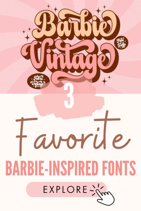 Looking for the perfect Barbie fonts for your Cricut and Canva designs? Look no further! Here are our top 3 recommendations for Barbie fonts that are absolutely fabulous and are sure to enhance your creativity. What's even better is that they're all available for free download as part of Creative Fabrica's free trial. Give your designs an extra spark with these super girly and playful fonts. Click to read more. Barbie Font, Fonts To Download, Playful Fonts, Top Free Fonts, Girly Fonts, Christmas Fonts Free, Christmas Fonts, Graphic Design Fonts, Cricut Fonts