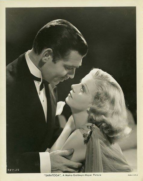 Clark Gable and Jean Harlow.  A George Vreeland Hill Pinterest post. Dangerously Yours 1937, Dangerously Yours, Walter Pidgeon, Jack Conway, Margaret Hamilton, Hattie Mcdaniel, Old Hollywood Movie, Hollywood Pictures, Comedy Film