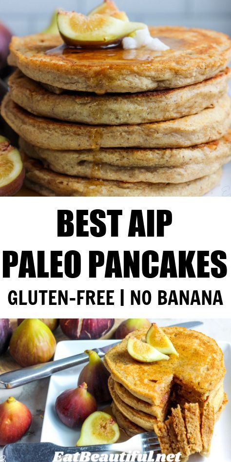 Gluten Free Egg Free Pancakes, Aip Pancakes, Aip Breakfast Recipes, Egg Free Pancake Recipe, Aip Paleo Breakfast, Paleo Pancake Recipe, Paleo Pancake, Autoimmune Diet Recipes, Egg Free Pancakes