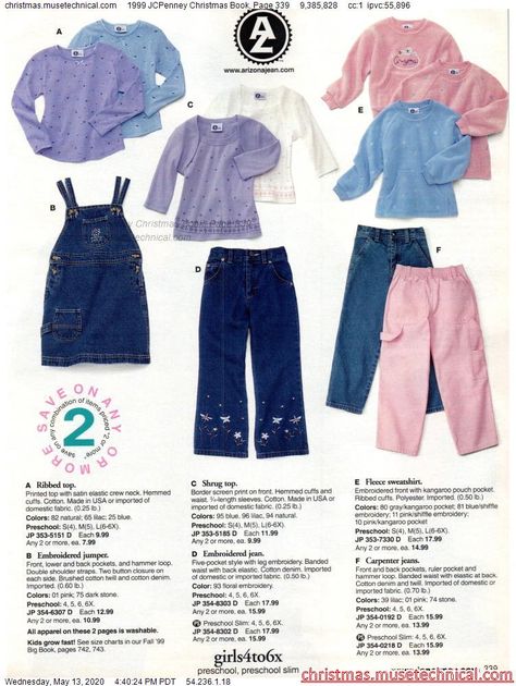 1999 JCPenney Christmas Book, Page 339 - Christmas Catalogs & Holiday Wishbooks Childhood Clothes, 90s Teen Fashion, Vintage Fashion 1970, Jcpenney Christmas Catalog, Fashion Timeline, Old School Fashion, 00s Fashion, 1990s Fashion, Y2k Outfits