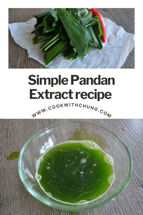 Pandan Extract Recipes, Pandan Tea, Asian Drink, Taco Dishes, Pork Carnitas Tacos, Pandan Leaves, Bubble Milk Tea, Condiment Recipes, Easy Asian