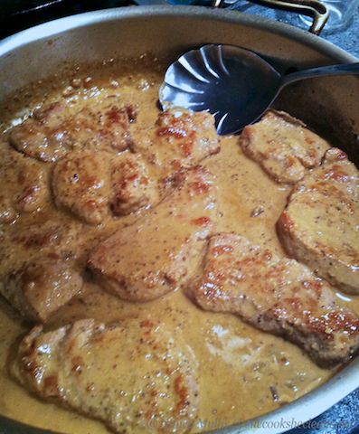 “Great Balls of Fire” Bourbon Mustard Sauce | she cooks...he cleans Bourbon Mustard, Paleo Pork Chops, Great Balls Of Fire, Eclectic Music, Pork Sauce, Paleo Pork, Mustard Sauce, The Butcher, Oreo Cake