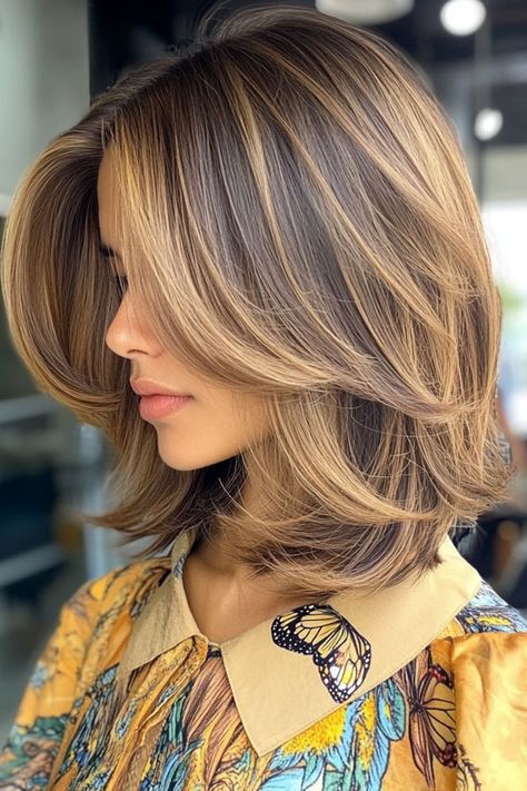 Sassy Short Hairstyles for Modern Elegance : Dirty Buttery Blonde Bob Hairstyles For Short Dirty Hair, Hairstyles Using Braiding Hair, Blonde Highlights Short Hair, Honey Highlights, Haircuts To Try, Shaggy Pixie, Short Hair Highlights, Haircuts For Medium Length Hair, Layered Bob Haircuts