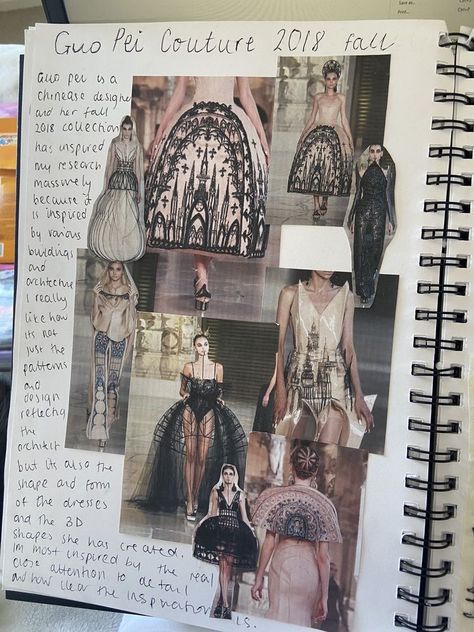 Fashion Scrapbook Aesthetic, Fashion Sketchbook Pages, Fashion Scrapbook Ideas, Fashion Sketchbook Ideas, Fashion Design Inspiration Board, Fashion Scrapbook, Fashion Sketchbook Inspiration, Fashion Portfolio Layout, Textiles Sketchbook