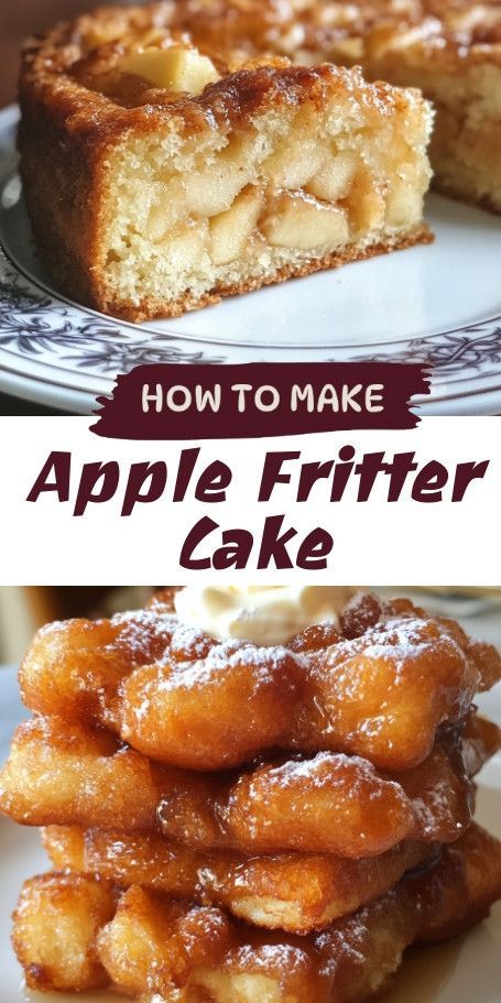 **Warm Apple Fritter Skillet Cake Recipe | Cozy Autumn Dessert** Indulge in the comforting flavors of our Apple Fritter Skillet Cake! This easy-to-make, spiced apple dessert is perfect for November gatherings, served warm with a delightful glaze. Discover this delicious recipe and elevate your autumn baking! #AppleFritter #SkilletCake #CozyEats Apple Fritter Recipes Baked, Apple Fritters Cake Recipe, Easy Apple Fritters Recipe, Apple Fritter Cake, Apple Cider Cookies, Baked Apple Fritters, Autumn Dessert, Autumn Baking, Skillet Cake