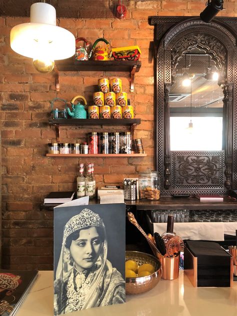 MUGHAL INSPIRED STREET FOOD AT CAFÉ DELHI, LEICESTER | Be-lavie Indian Cafe Aesthetic, Indian Cafe, Winter Deserts, Indian Cheese, Sharing Platters, Indian Theme, Tamarind Chutney, Opulent Interiors, Coffee Places