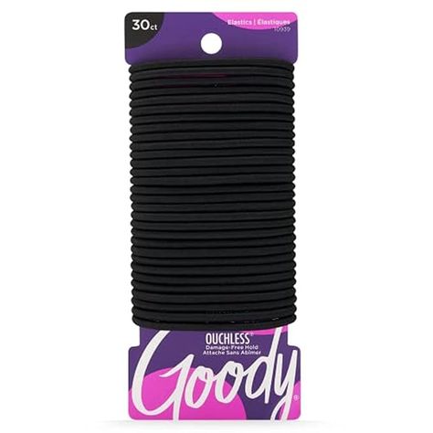 Goody Hair Ties, Black Hair Elastics, Black Hair Ties, Black Hair Band, Sleek Ponytail, Elastic Hair Ties, Fashion Hair Accessories, Hair Elastics, Unique Hairstyles