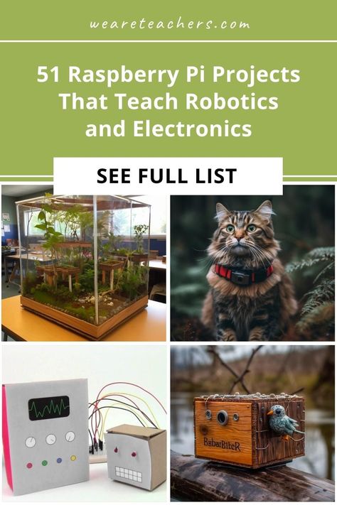 These easy, hands-on Raspberry Pi projects are a fun way to introduce kids to concepts like robotics and electronics. Diy Gadgets Electronics, Cool Raspberry Pi Projects, Halloween Stem Activities, Halloween Science, Technology Lessons, Raspberry Pi Projects, Pi Projects, Stem Projects, Arduino Projects