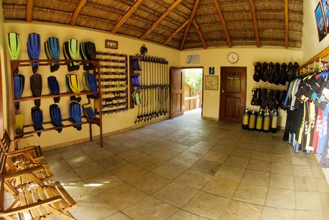 Equipment Room, Surf Shacks, Endless Ocean, Scuba Diving Equipment, Dive Shop, Sports Center, Diving Center, Equipment Storage, Diving Equipment