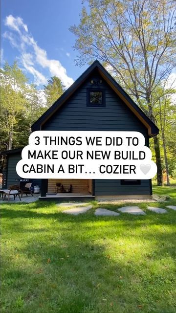 Janice + Sean on Instagram: "One of my biggest struggles during the build and interior design process was the tension between a new build and my strong desire for a more ‘rustic’ lived in cabin. Here are three (of many) intentional choices we made to help create the cabin feel I love within the parameters of a new build. ⁣ .⁣ .⁣ .⁣ .⁣ .⁣ #graubnercabinbuild #buildingourcabin #buildincabinets #buildingcabinets #cabinbuilders #logbuildingschool #cabinetbuilding #cabinbuilds #cabins #mountaincabi Cabin Must Haves, Interior Cabin Ideas, Small Hunting Cabin, Build A Cabin, Hunting Cabins, Build Your Own Cabin, How To Build A Log Cabin, Cabin Interior Design, Cabin Diy