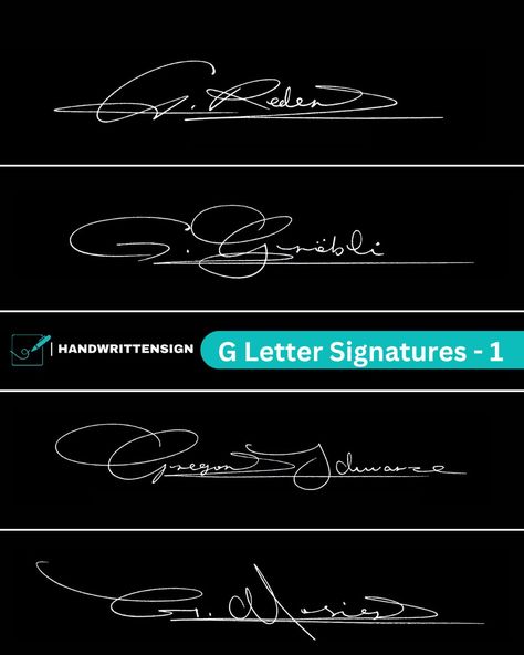 Signature letter style with "G"😊 #signature #signaturedesign #handwriting #giveaways #signatureideas #unterschrift #firma Letter G Signature Ideas, G Signature Ideas, G Signature, G Names, Name Signature, Create A Signature, Signature Ideas, Letter G, Signature Design