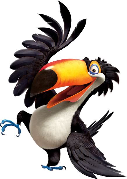 Character from Rio Film Rio, Rio Movie, Canary Birds, Blue Sky Studios, Rio 2, Toucan Bird, Jurassic World Dinosaurs, Animal Icon, Animated Animals