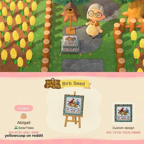 @acnh.paths shared a photo on Instagram: “This is so cute! ✨Credit✨ yellowcusp on Reddit ✨ Tags ✨ #acnh #animalcrossing #animalcrossingnewhorizons #acnhdesigns #acnhpatterns…” • Jun 22, 2020 at 1:32pm UTC Animal Crossing Patterns, Acnh Paths, Guided Art, Qr Codes Animal Crossing, Animal Crossing Game, Animal Crossing Qr, Bird Seed, Animal Games, Qr Codes