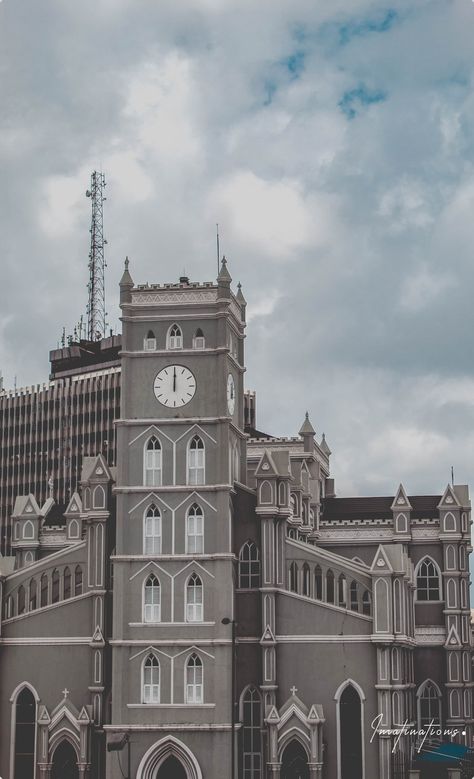 Church in CMS, Lagos Lagos Nigeria Photography, Lagos Wallpaper, Nigerian Art, Aesthetic Luxe, African History Truths, Background Design Vector, Cathedral Church, Lagos Nigeria, African History