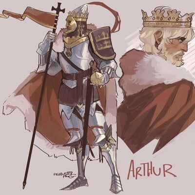 ArtStation - core classes as undead King Arthur Characters, Roi Arthur, Knight Art, Character Design References, Medieval Fantasy, Character Creation, Dnd Characters, Fantasy Character Design, Character Design Inspiration