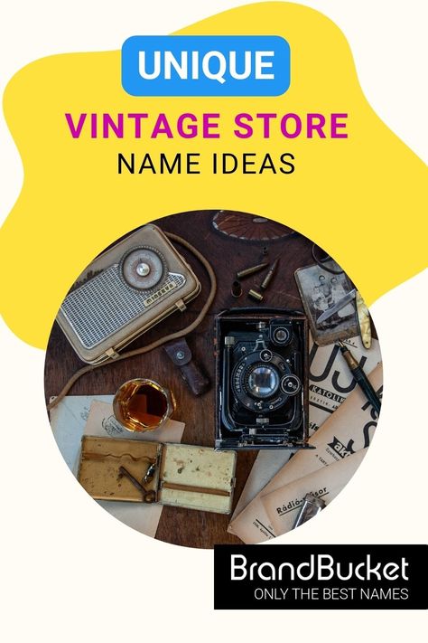 In search of amazing Vintage Store Names? You’ve come to the right place! In this collection, you'll find 50+ catchy brand names for vintage stores that will evoke the romance of the past. Check them out here! vintage store names, vintage store names shops, vintage clothing store names, catchy vintage store names, name for vintage store, vintage thrift store names, cute vintage store names, vintage business names, vintage business name ideas, vintage business names logos design Vintage Brand Name Ideas, Vintage Store Names Ideas, Retro Names Business, Vintage Store Names, Thrift Store Names Ideas, Thrift Store Names, Vintage Custom Name Nameplate Jewelry, Tattoo Name Ideas, Boutique Names Ideas