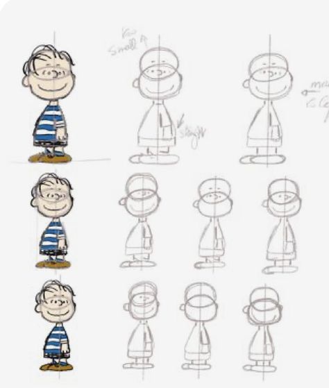 Drawing Peanuts Characters, Charlie Brown Character Design, How To Draw Peanuts Characters, Cartoon Character Doodles, Peanuts Drawing, Snoopy Drawing, Charlie Brown Characters, Doodle Art For Beginners, Sketch Note