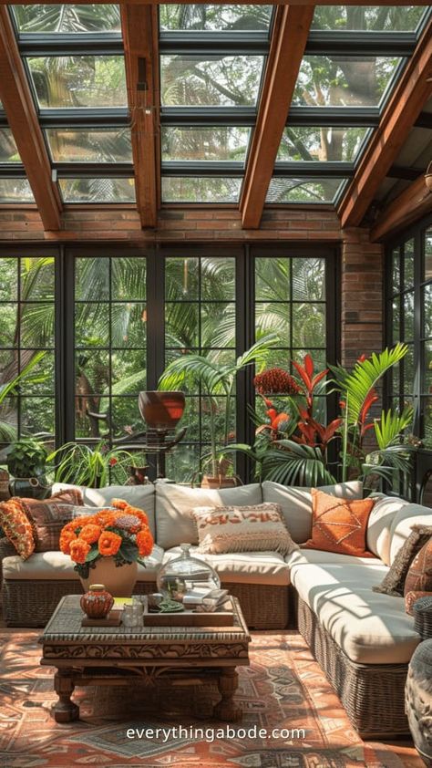 40+ Gorgeous Sunroom Ideas You Have to Copy For the Summer Breezeway Sunroom Ideas, Adding Sunroom To Front Of House, Sunroom Lean To, Sunroom Addition Townhouse, Houses With Sunrooms, Sunroom Ideas 3 Season, Sun House Ideas, Build A Sunroom On A Budget, A Frame Sunroom Addition