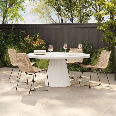 Modern Outdoor Dining Tables | West Elm West Elm Outdoor Space, West Elm Veda Dining Table, West Elm Outdoor Dining, Cb2 Outdoor Dining Table, Article Outdoor Dining Table, Modern Outdoor Dining Table, Patio Lounge, Outdoor Crafts, Patio Dining Table