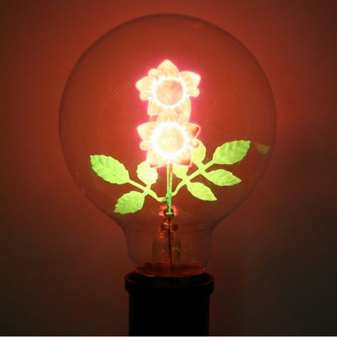 Two Flowers, Filament Bulb Lighting, Room Upgrade, Dream Land, Lightbulbs, Bulb Flowers, Green Flower, Unique Gift Ideas, Beautiful Mind