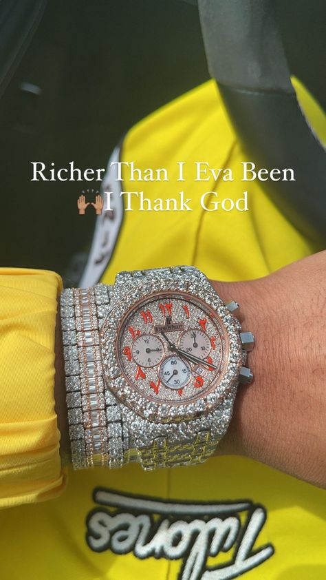 Buss Down Watch, Jewelled Watches, Designer Jewelery, Ice Jewelry, Ayo And Teo, Luxury Toys, Dope Style, Diamond Chains, Rapper Jewelry