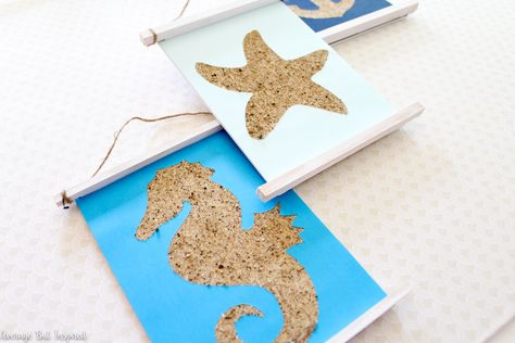 Sand Art Crafts, Sand Art Projects, Beach Crafts For Kids, Vacation Bible School Craft, Shapes Wall Art, Beach Themed Crafts, Camp Crafts, Vbs 2024, Bible School Crafts