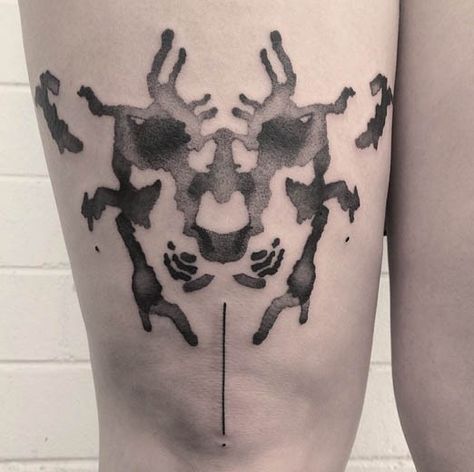 Another rad ink blot tattoo by Lee Stewart. #InkedMagazine #tattoo #tattoos #inked #art #Rorschach Rorschach Tattoo, Rorschach Test, Temporary Tattoo Sleeves, Traditional Tattoo Sleeve, Custom Temporary Tattoos, Forearm Tattoo Design, Cool Forearm Tattoos, Facial Tattoos, Inked Magazine