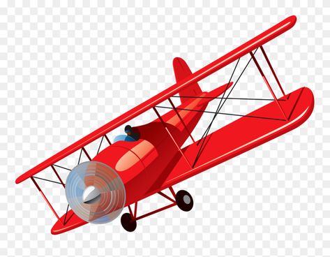 Airplane Graphic Design, Aeroplane Clipart, Airplane Clip Art, Biplane Vintage, Airplane Clipart, Vintage Airplane Art, Airplane Graphic, Red Airplane, Small Airplanes