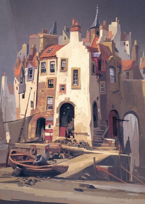 Drawing Setting, Dean Cornwell, Ian Mcque, Environment Sketch, Sketch Background, Structure Design, Environment Design, Environment Concept Art, Profile Pics