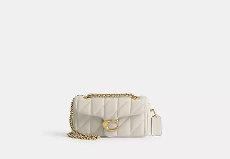 7 White Purse & Bag Styles For Your Spring Capsule Wardrobe - Brit + Co Judith Leiber Bags, Spring Purses, Tabby Shoulder Bag, Coach Tabby, White Crossbody Bag, Sustainable Bag, White Purses, Large Wallet, Double Up