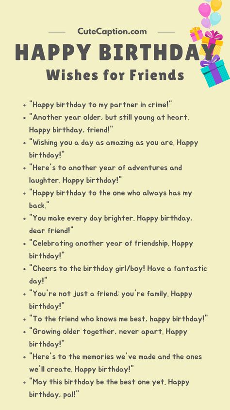 Happy birthday wishes to a friend Wishes Birthday Best Friend, Wishing Birthday To Friend, How To Wish Your Best Friend Birthday, Birthday Wish Caption For Best Friend, Caption For Happy Birthday, Birthday Message For Best Friend Short, How To Wish Birthday To Friend, One Line Birthday Wishes For Best Friend, Hbd Wishes For Best Friend