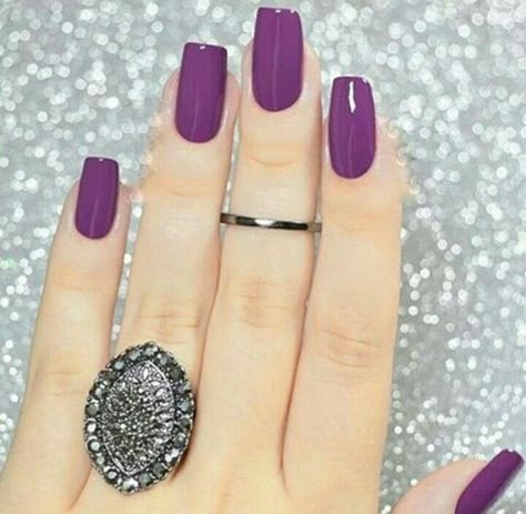 Bridal Nail Art, Purple Nail, Bridal Nails, Elegant Nails, Nail Paint, Manicure E Pedicure, Purple Nails, Nail Polish Colors, Manicure Pedicure