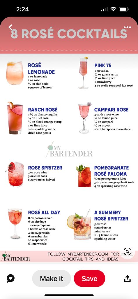 Rose Recipes Drinks, Rose Mixed Drink, Rose Cocktail Recipes, Best Sangria, Best Sangria Recipe, Hendrick's Gin, Wine Cocktail Recipes, Drinks Non Alcoholic, Rose Cocktail