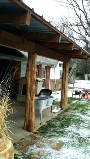 Cedar Post Ideas, Covered Deck Ideas, Covered Back Patio Ideas, Cabin Pictures, Back Patio Ideas, Side Garage, Deck Roof, Hot Tub Pergola, Pool Landscape Ideas