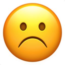 The Frowning Face Emoji on iEmoji.com Frowning Face, Watercolor Ombre Background, Emoji Codes, Emoji Names, Emoji List, All Emoji, Confused Face, Ios Emoji, Crying Emoji