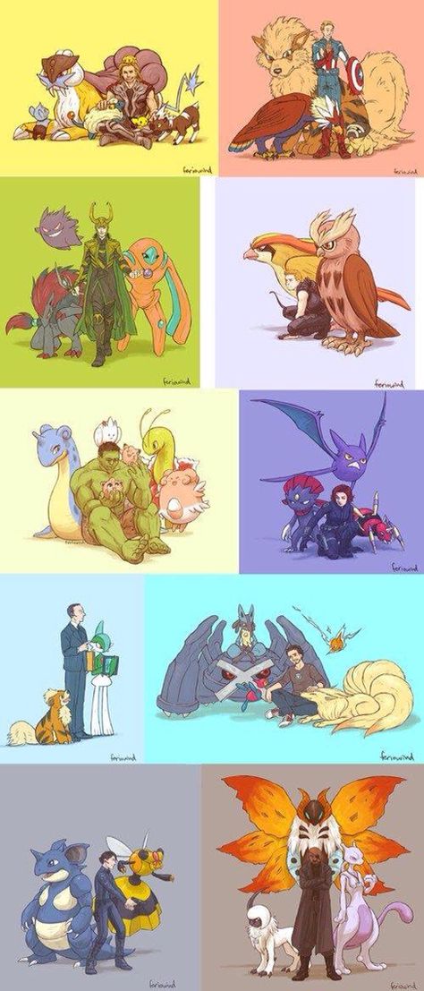 Avengers + Pokémon!!!! Pokemon Crossover, Pokémon Master, Nerd Life, My Pokemon, Nerd Alert, Pokemon Trainer, Pocket Monsters, Pokemon Fan, Avengers Assemble